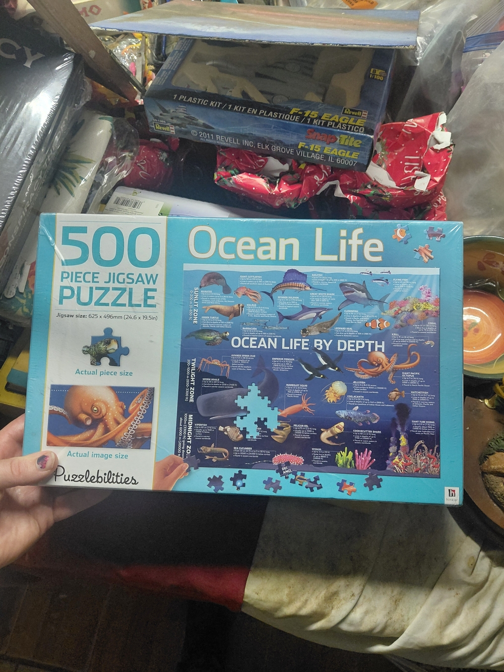 Ocean Life 500-Piece Jigsaw Puzzle - Blue